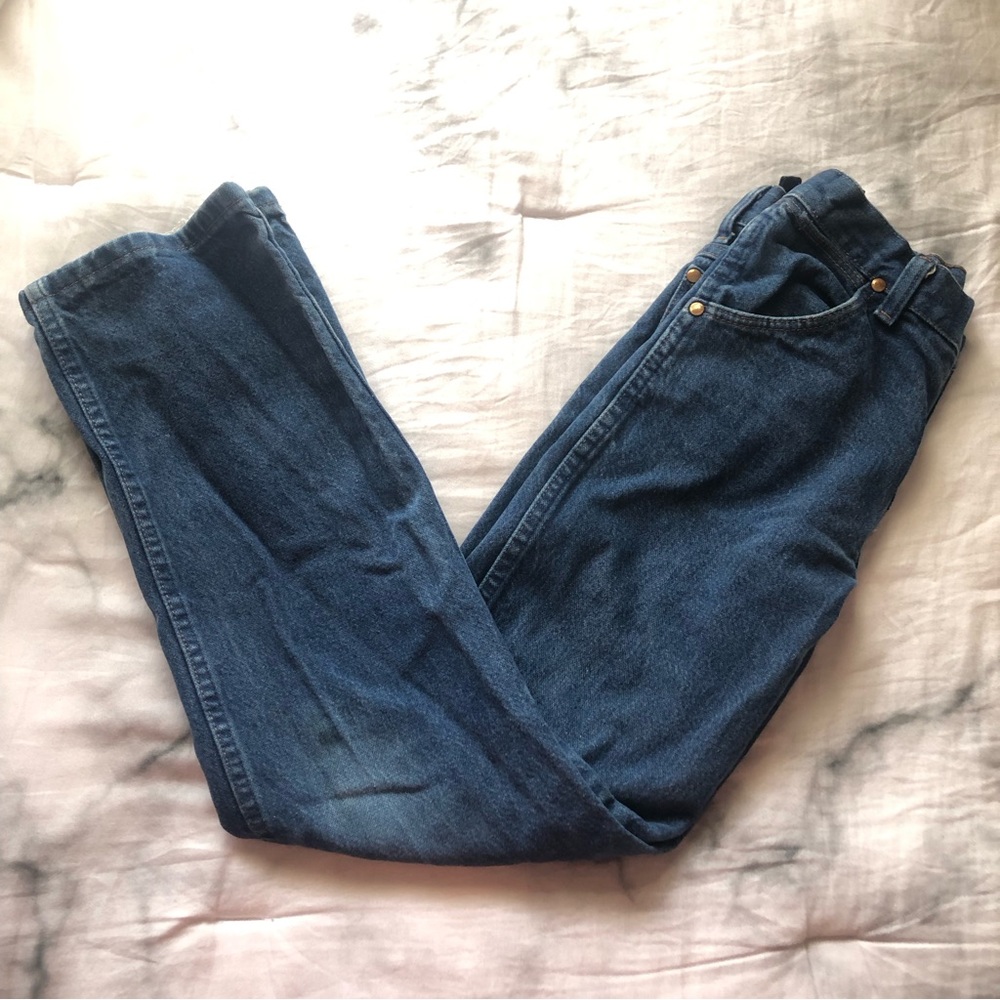 Boys Wrangler 12 Regular Blue Jean Pants.